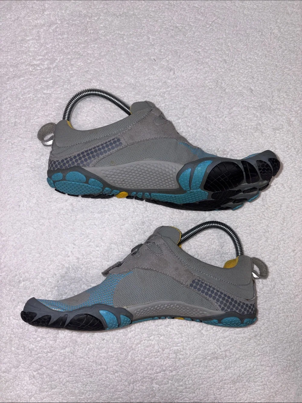 Vibram Fivefingers Womens Bikila LS Barefoot Running Gray Blue Size 8 eur 40